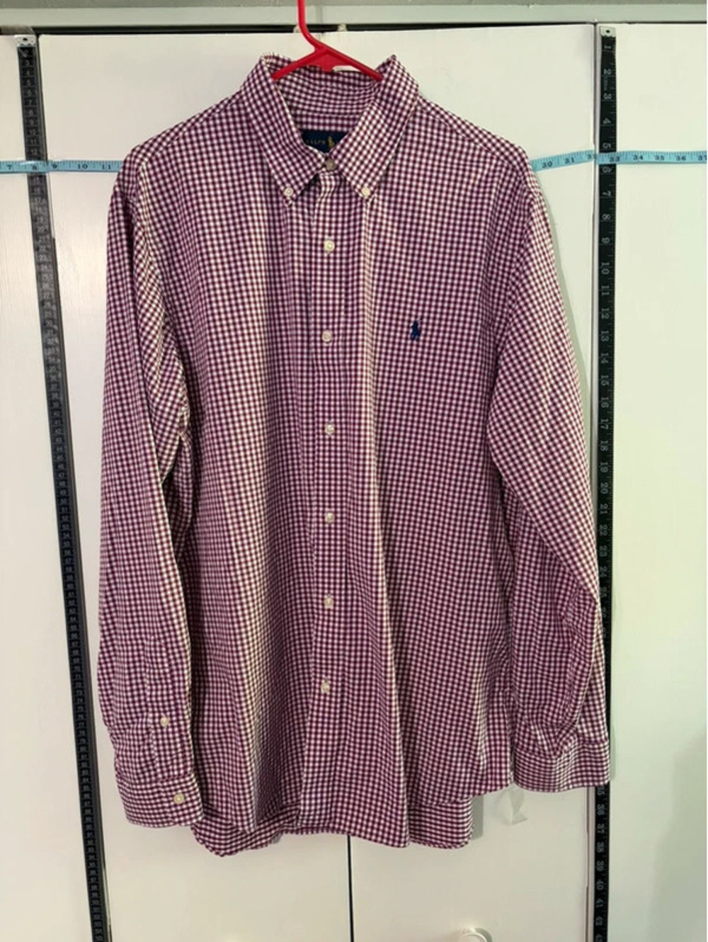 Polo Ralph Lauren Performance Shirt Men’s XL Purple Gingham Classic Fit